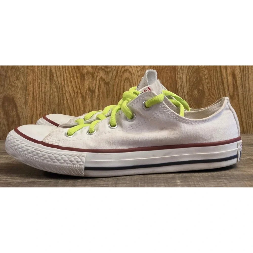 Converse Allstar Low Top Sneakers Shoes Youth Size 3 White